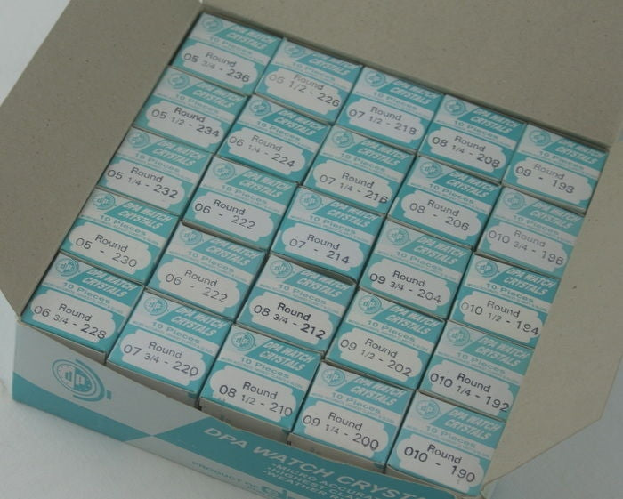 Acrylic plastic crystal 250x 19mm - 23.6mm NEW Watch glasses crystals HIGH DOME